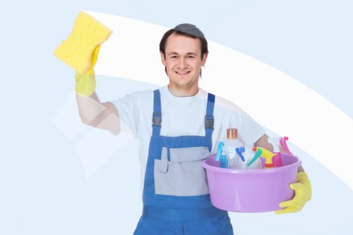 Professional carpet cleaning team working in a Newbury Park home