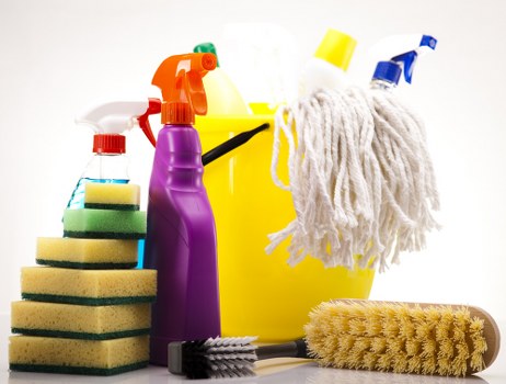 Staff responding to an emergency during carpet cleaning operations